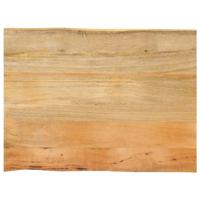 Tafelblad met natuurlijke rand 90x60x3,8 cm massief mangohout - thumbnail