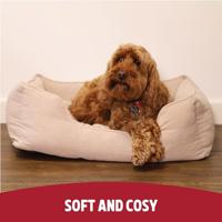 Rosewood 40 winks hondenmand cord ribstof beige - thumbnail