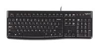 Logitech k120 business style usb keyboard [usb, 104-key, numpad, durable, black] - thumbnail