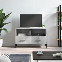Tv-meubel 80x36x50 cm bewerkt hout betongrijs - thumbnail