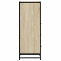 Badkamerkast 35x37,5x100 cm bewerkt hout sonoma eikenkleurig - thumbnail