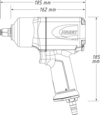 HAZET slagmoersleutel "9012el-spc" impact screwdriver . - thumbnail