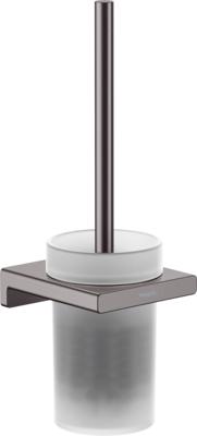 Hansgrohe Closetborstelgarnituur Met Wandmontage AddStoris Geborsteld Zwart Chroom Hansgrohe Closetborstelgarnituur Met Wandmontage AddStoris Geborsteld Zwart Chroom