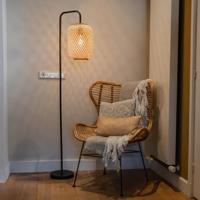 QAZQA Oosterse vloerlamp bamboe - Yvonne - thumbnail