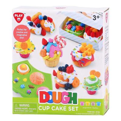 Playgo cup-cake kleiset - 4 kleipotjes Playgo cup-cake kleiset - 4 kleipotjes