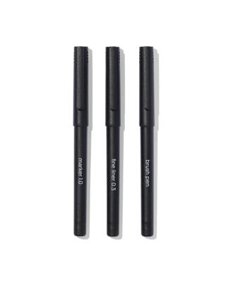 HEMA Brushpen en fijnschrijvers - 3 stuks