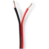 Speaker-Kabel | 2x 1,50 mm2 | 25,0 m | Op Rol | Zwart/Rood - thumbnail