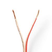 Speaker-Kabel | 2x 2,50 mm2 | 100 m | Folieverpakking | Transparant - thumbnail
