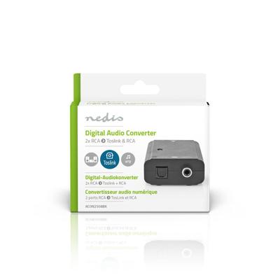 Nedis Digitale Audioconverter | 1-weg | Manueel | Zwart | 1 stuks - ACON2508BK ACON2508BK Nedis Digitale Audioconverter | 1-weg | Manueel | Zwart | 1 stuks - ACON2508BK ACON2508BK