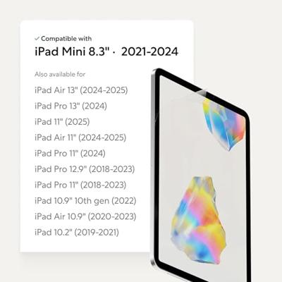 Paperlike 3 screen protector iPad Mini (6th gen/A17 Pro) - Transparent
