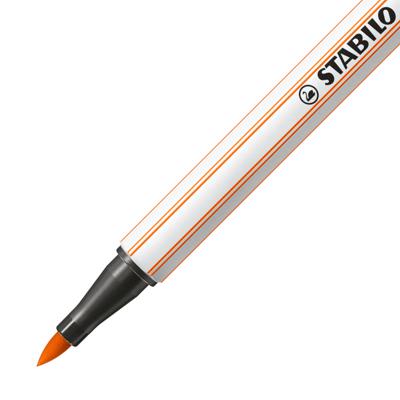 Stabilo pen 68 brush 30 bleek vermiljoen