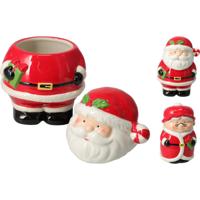 Home & Styling Voorraadpot kerstman 21cm aardewerk - thumbnail