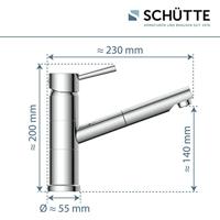 Keukenmengkraan Schutte Unicorn Draaibare En Uittrekbare Uitloop Chroom Schütte - thumbnail