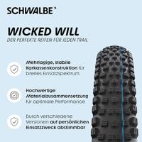Schwalbe Buitenband 27.5-2.40(62-584) wicked will evo superg e50 zw. - thumbnail