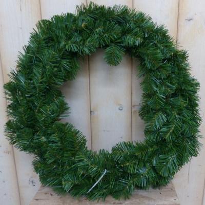 Kunstkrans simpel basic groen diameter 50 cm - Warentuin mix