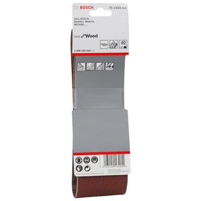 Bosch Accessories 2608606069 Schuurband Korrelgrootte (num) 40 (l x b) 533 mm x 75 mm 3 stuk(s) Bosch Accessories 2608606069 Schuurband Korrelgrootte (num) 40 (l x b) 533 mm x 75 mm 3 stuk(s)
