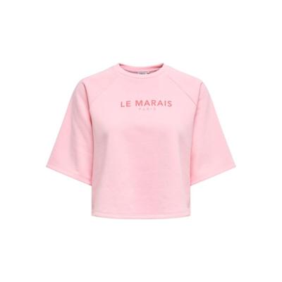 Kids ONLY zomer shirt S/S meisjes - print - roze - Kogcora