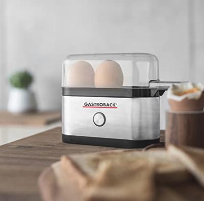 Gastroback Design Eierkocher Eierkoker Zilver, Zwart, Transparant