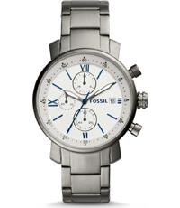 Horlogeband Fossil BQ2346 Roestvrij staal (RVS) Antracietgrijs 20mm