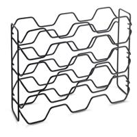Metaltex wijnrek hexagon voor 15 flessen 43x12x34 zwart - thumbnail