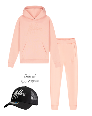 Malelions winter tracksuit meisjes - roze - Essentials + GRATIS PET!