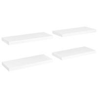 Wandschappen zwevend 4 st 60x23,5x3,8 cm MDF wit - thumbnail