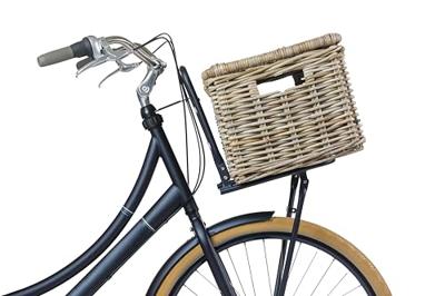 Fietsmand Basil Dax L met deksel 36 x 48 x 30 cm - grijs