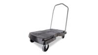 Transportkar rubbermaid triple trolley 225kg zwart - thumbnail