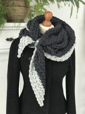 Haakpatroon Tweekleuren Wintersjaal