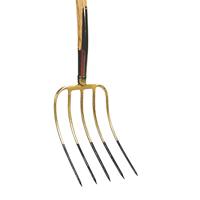 Mestvork 5 tanden houten steel 130 cm en stift verbinding - thumbnail