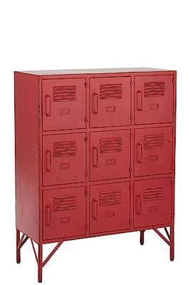 J-Line Lockerkast 'Rodolf' kleur Rood J-Line Lockerkast 'Rodolf' kleur Rood