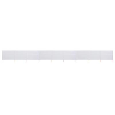 VidaXL Windscherm 9-panelen 1200x120 cm stof zandwit