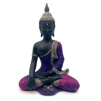 Paars & Zwart Thaise Boeddha Droom Meditatie - thumbnail