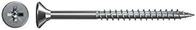 Fischer 551218 Spaanplaatschroef 6 mm 50 mm Kruiskop Pozidriv Galvanisch verzinkt 200 stuk(s)