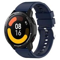 By Qubix - Compatible met Garmin Venu 2 / Garmin Venu 3 - Siliconen sportband - Donkerblauw - Compatible Garmin bandje - Bandbreedte: 22mm - thumbnail