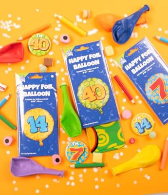 Paperdreams Happy party ballon - 19 jaar - thumbnail