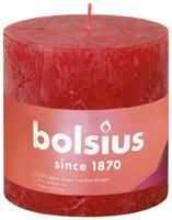Bolsius kaars rustiek 10x10 cm delicate red - thumbnail
