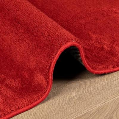 VidaXL Vloerkleed oviedo laagpolig 160x160 cm rood
