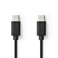 Sync & Charge-Kabel | USB-C Male | USB-C Male | 1,0 m | Zwart - thumbnail
