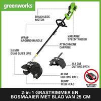 40V Greenworks trimmer G40LT - 2101507 - thumbnail
