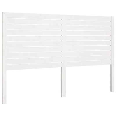 Hoofdbord 141x4x100 cm massief grenenhout wit