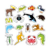 Wins Holland Wilde dieren - 200 afneembare stickers - thumbnail