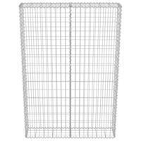 VidaXL Schanskorfmuur met deksels 100x20x150 cm gegalvaniseerd staal - thumbnail