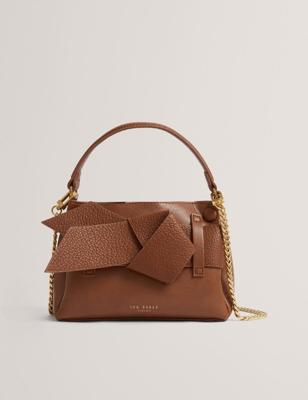 Ted Baker Ssansa Knot Bow Mini Top Handle Bag -Tan