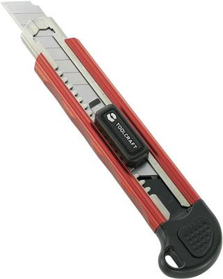Cuttermessen 9 mm aluminium TOOLCRAFT TO-6623451 1 stuk(s)