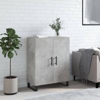 Dressoir 69,5x34x90 cm bewerkt hout betongrijs - thumbnail