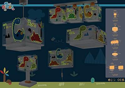Dalber Kinderkamer plafondlampDinos - 73453