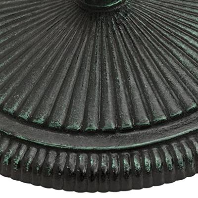 VidaXL Parasolvoet 45x45x30 cm gietijzer groen