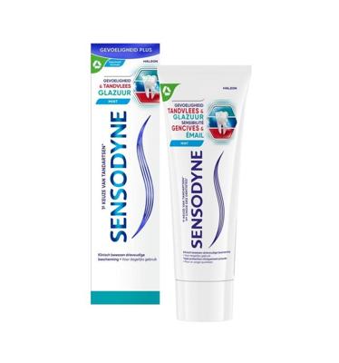 Tandpasta sensitive tandvlees & glazuur 75 Milliliter