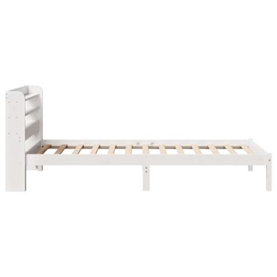 Bedframe zonder matras massief grenenhout wit 150x200 cm Bedframe zonder matras massief grenenhout wit 150x200 cm